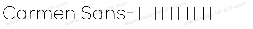 Carmen Sans字体转换